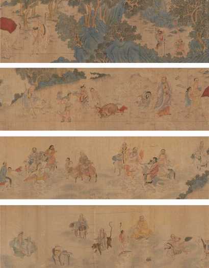 佚名 罗汉图卷 手卷
